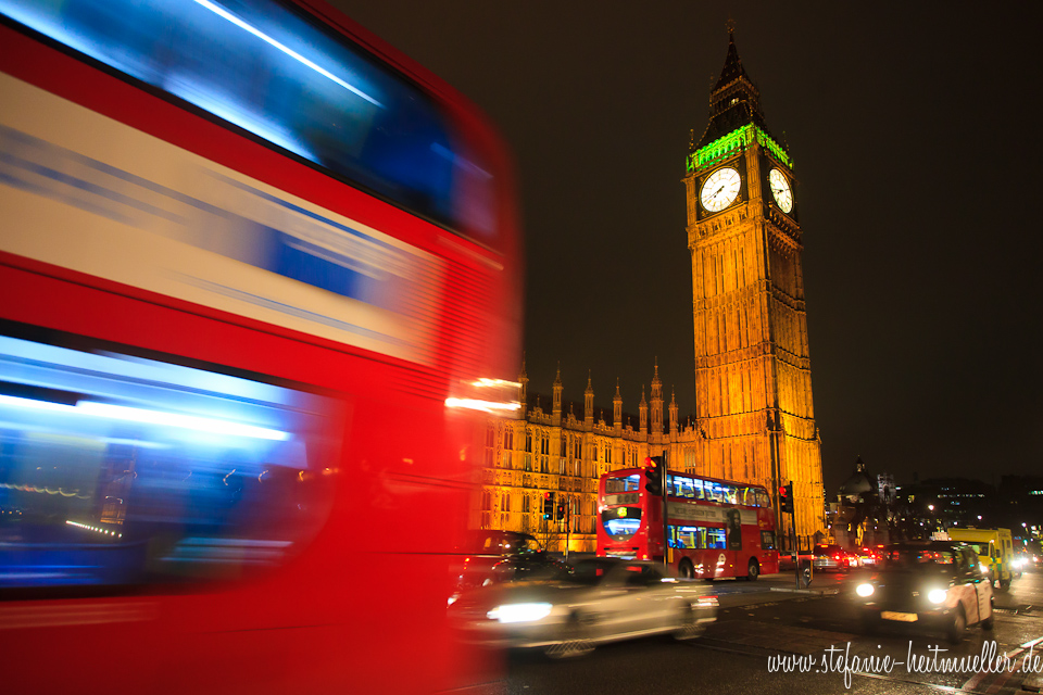 Big Ben, London, Bus